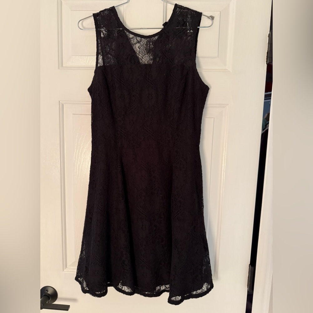 Banana Republic Black Lace Mini Dress